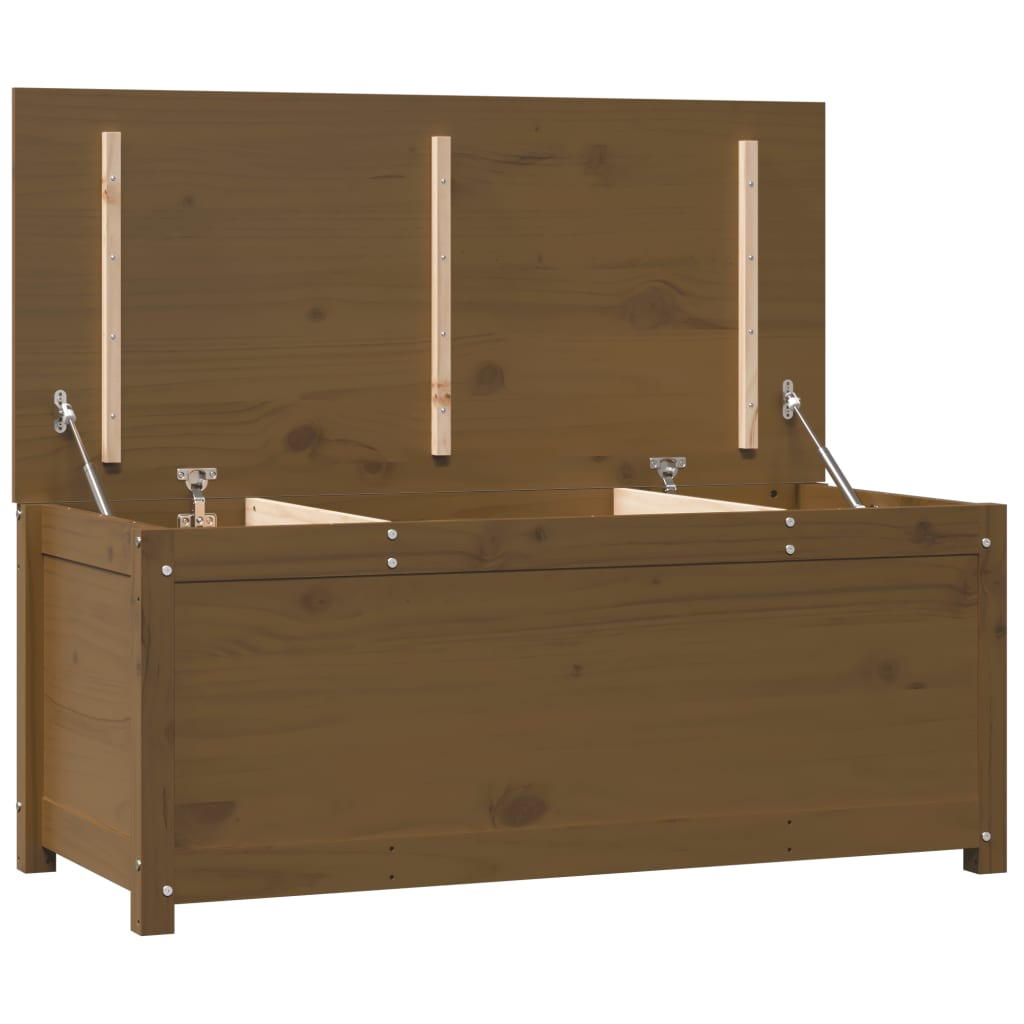 Boîte de rangement Marron miel 110x50x45,5cm Bois massif de pin