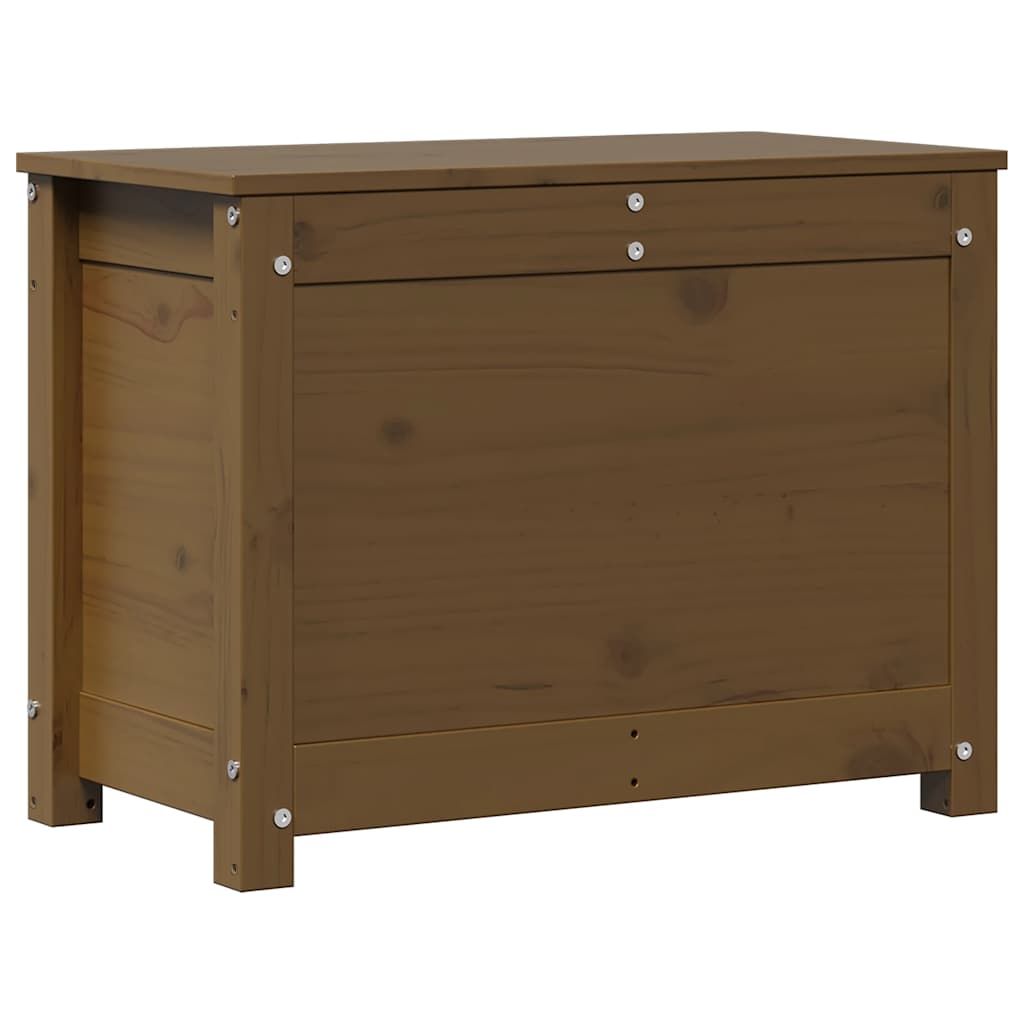 Boîte de rangement Marron miel 60x32x45,5 cm Bois massif de pin