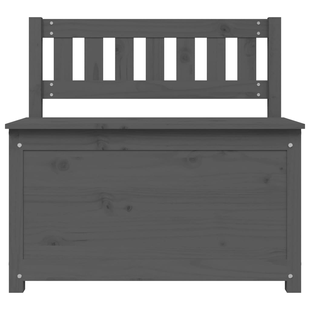 Banc Gris 80x41x77 cm Bois de pin massif