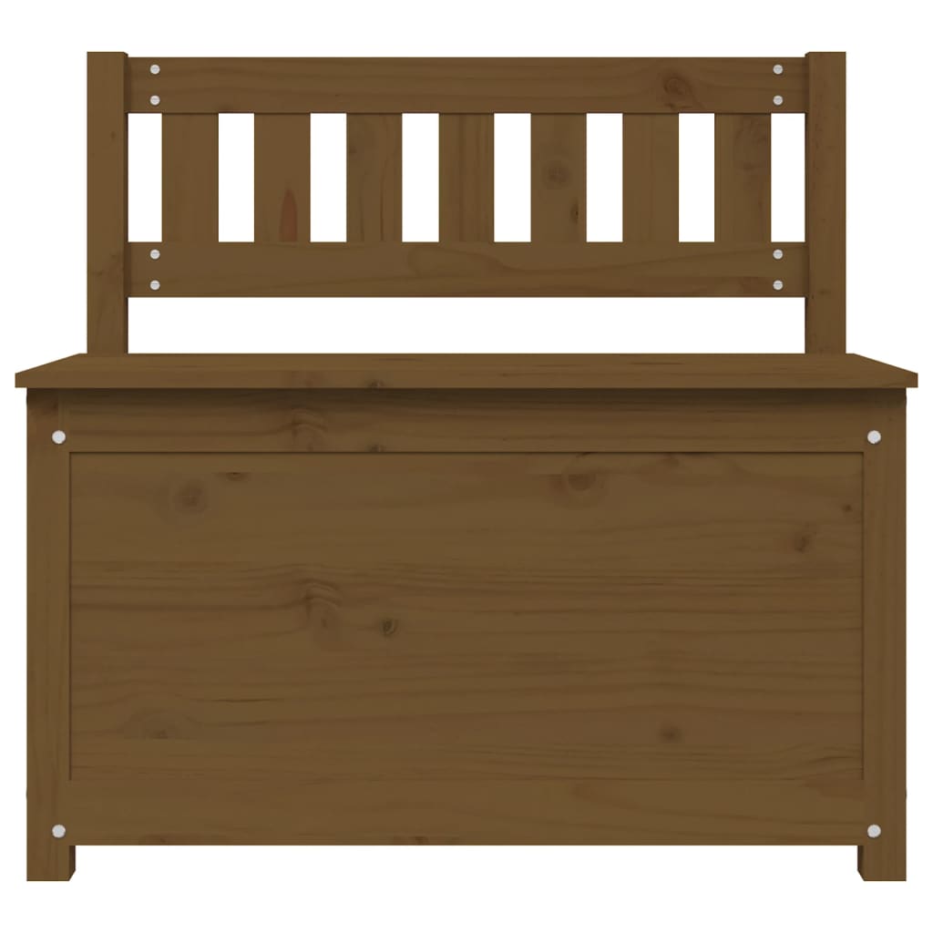 Banc Marron miel 80x41x77 cm Bois de pin massif