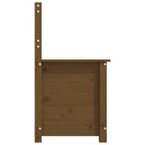 Banc Marron miel 80x41x77 cm Bois de pin massif