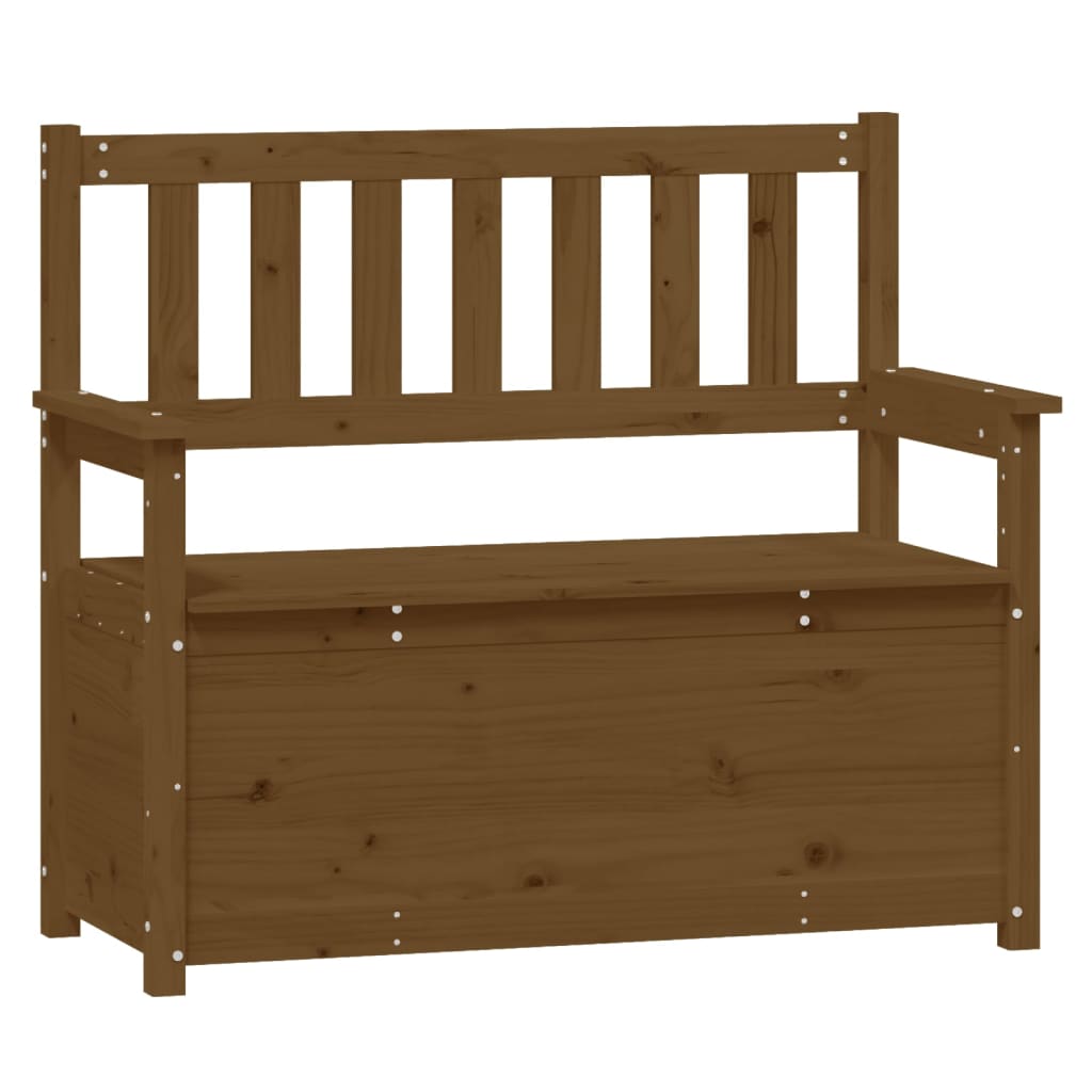 Banc Marron miel 112,5x51,5x96,5 cm Bois de pin massif