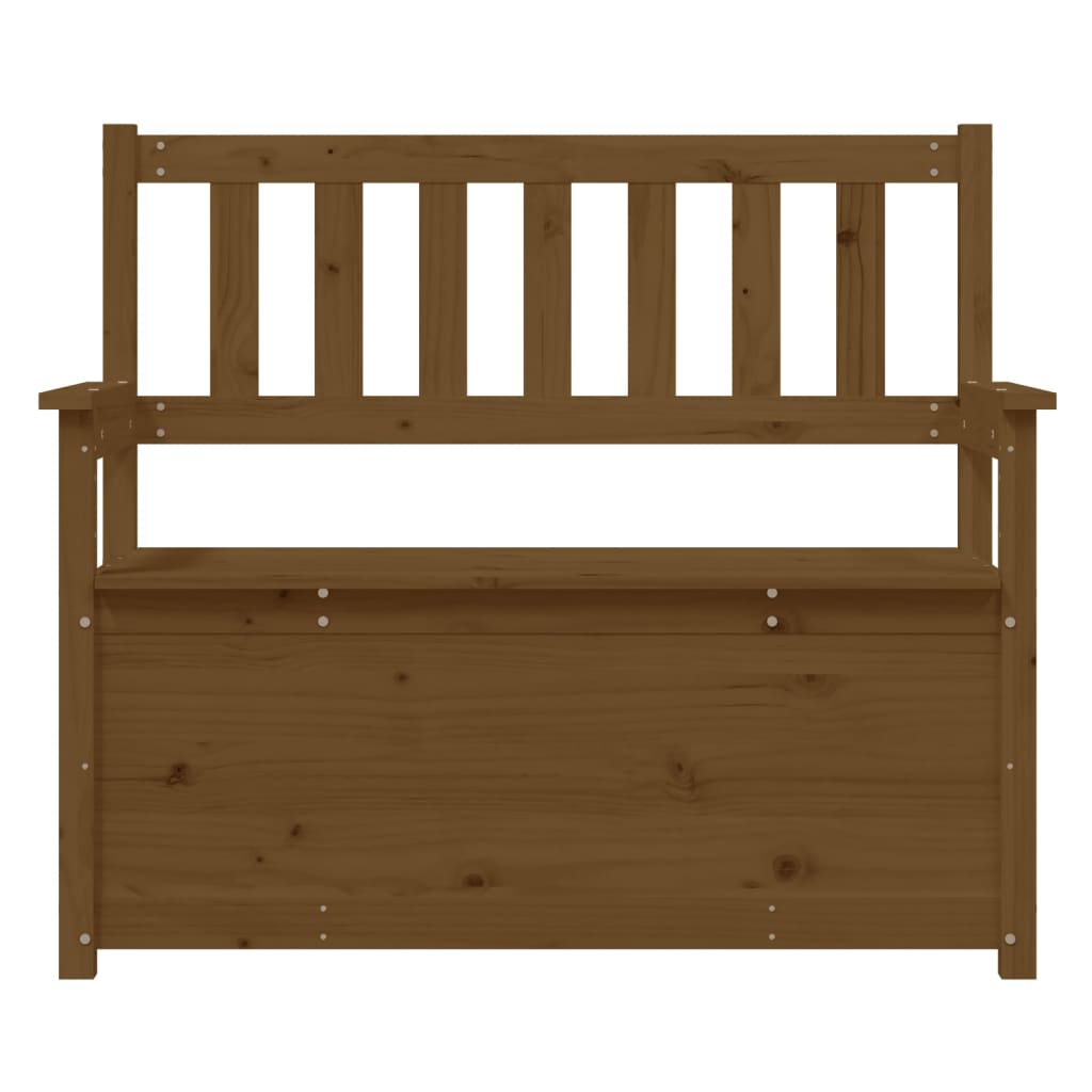 Honey Brown Bench 112.5x51.5x96.5 cm Solid Pine Wood