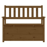 Honey Brown Bench 112.5x51.5x96.5 cm Solid Pine Wood