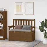 Honey Brown Bench 112.5x51.5x96.5 cm Solid Pine Wood