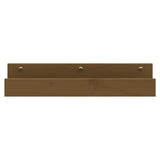 Étagères murales 2 pcs Marron miel 50x12x9cm Bois de pin massif