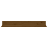 Étagères murales 2 pcs Marron miel 80x11x9cm Bois de pin massif