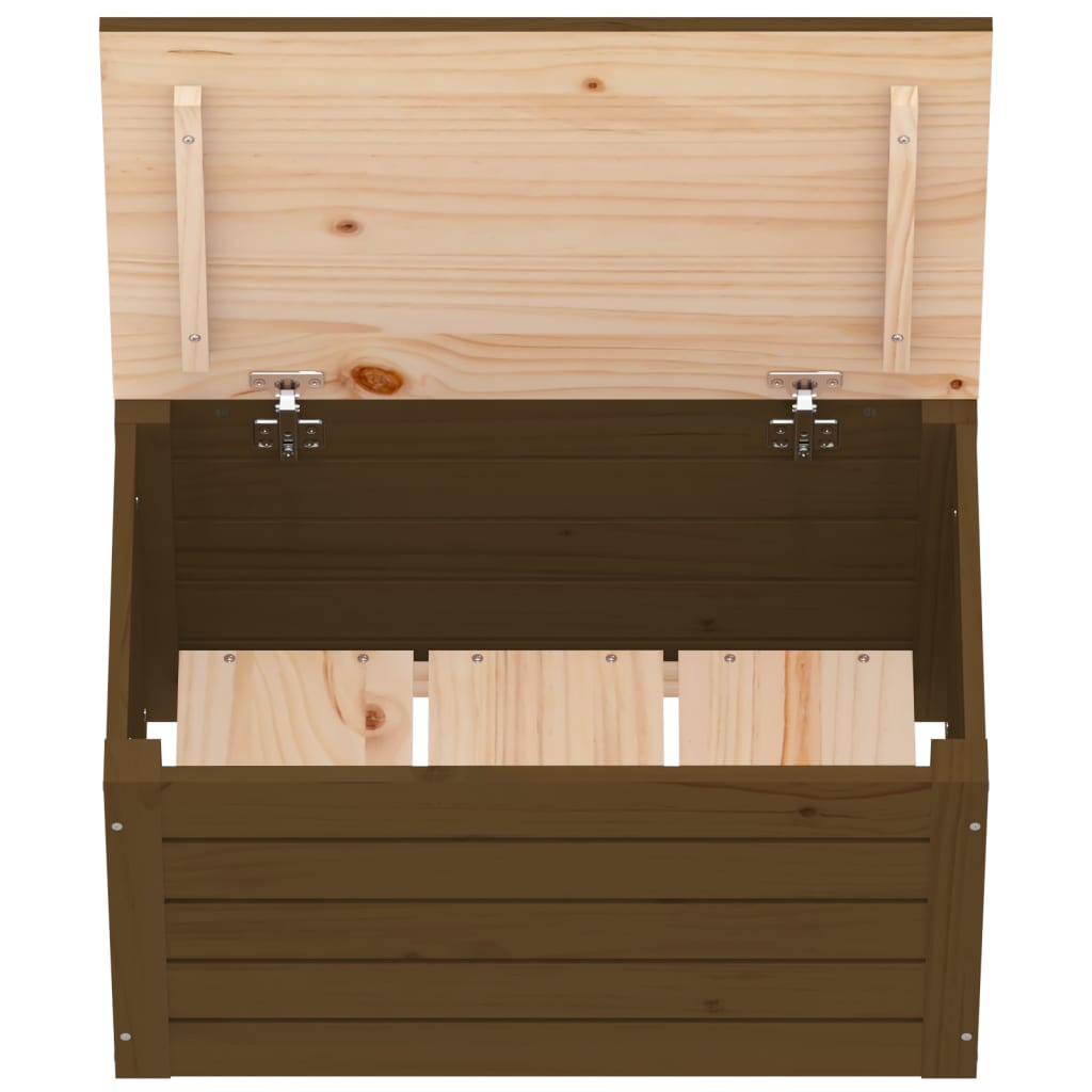 Boîte de rangement Marron miel 59,5x36,5x33 cm Bois massif pin