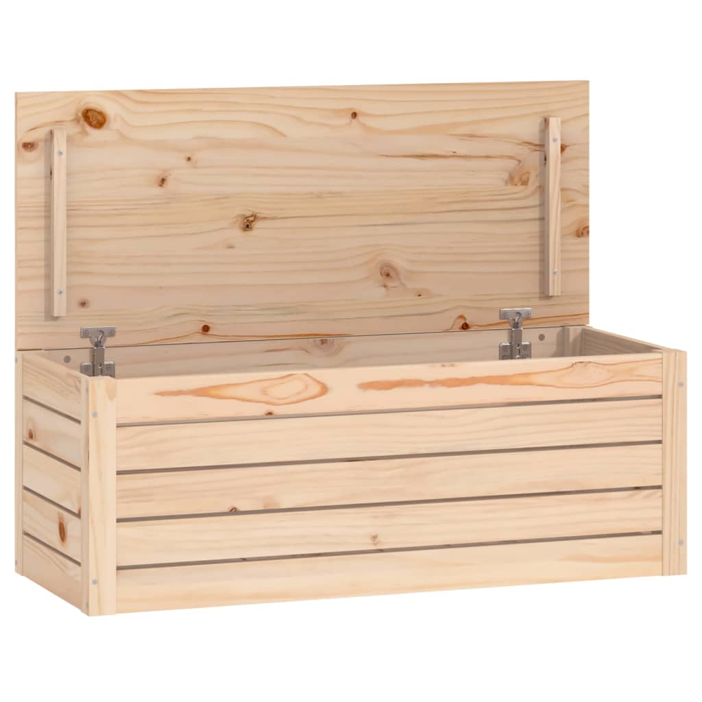 Boîte de rangement 89x36,5x33 cm Bois massif de pin