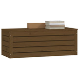 Boîte de rangement Marron miel 89x36,5x33 cm Bois massif pin