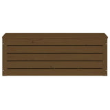 Boîte de rangement Marron miel 89x36,5x33 cm Bois massif pin