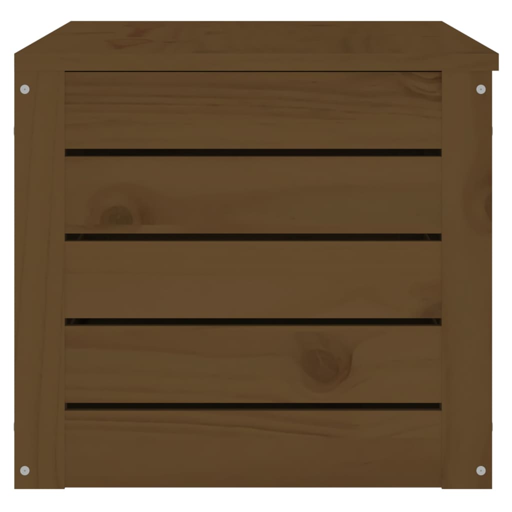 Boîte de rangement Marron miel 89x36,5x33 cm Bois massif pin