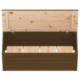 Boîte de rangement Marron miel 89x36,5x33 cm Bois massif pin