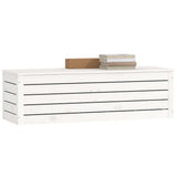 Boîte de rangement Blanc 109x36,5x33 cm Bois massif de pin