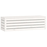 Boîte de rangement Blanc 109x36,5x33 cm Bois massif de pin