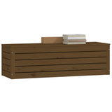 Boîte de rangement Marron miel 109x36,5x33 cm Bois massif pin