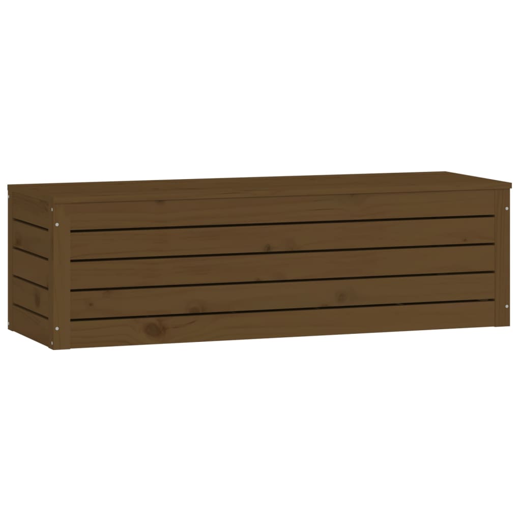 Boîte de rangement Marron miel 109x36,5x33 cm Bois massif pin