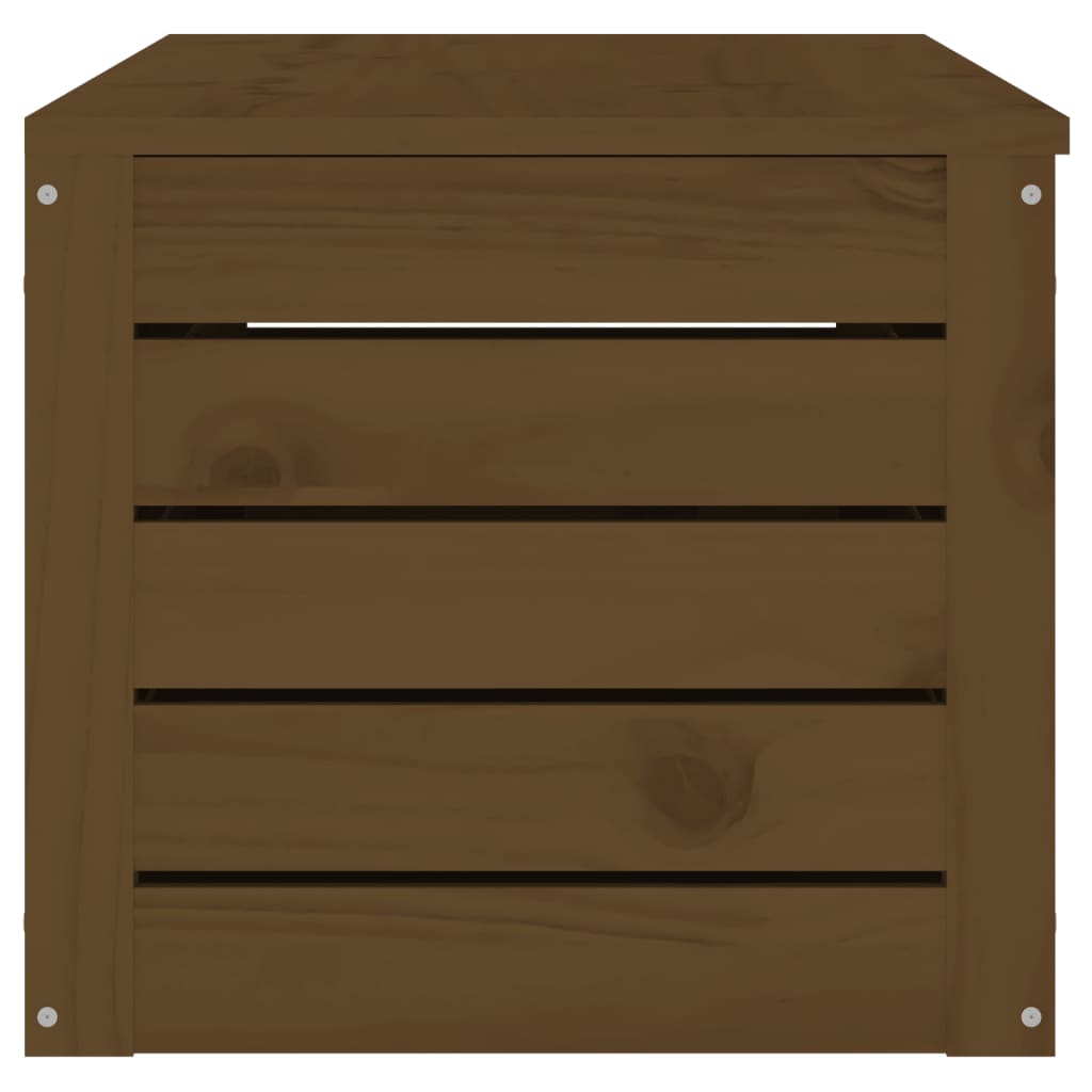 Boîte de rangement Marron miel 109x36,5x33 cm Bois massif pin