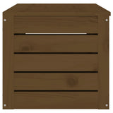 Boîte de rangement Marron miel 109x36,5x33 cm Bois massif pin