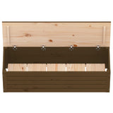 Boîte de rangement Marron miel 109x36,5x33 cm Bois massif pin