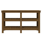 Banc de travail Marron miel 142,5x50x80 cm Bois de pin massif