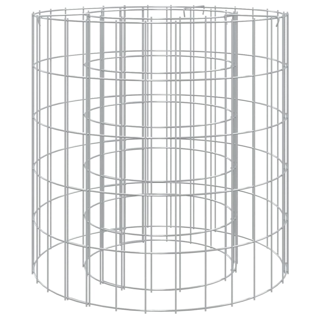 Foyer en gabion Ø 50 cm Fer galvanisé