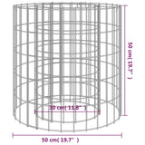 Foyer en gabion Ø 50 cm Fer galvanisé