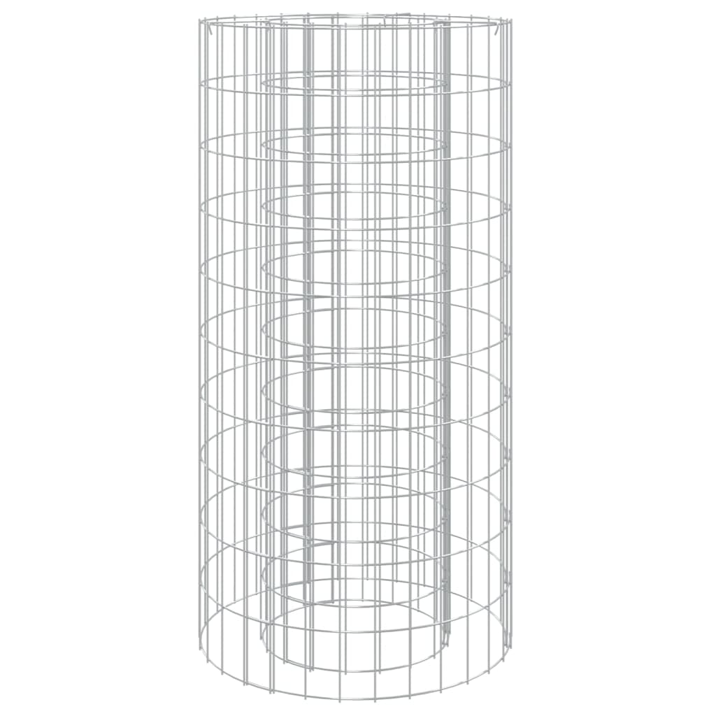 Foyer en gabion Ø 50 cm Fer galvanisé