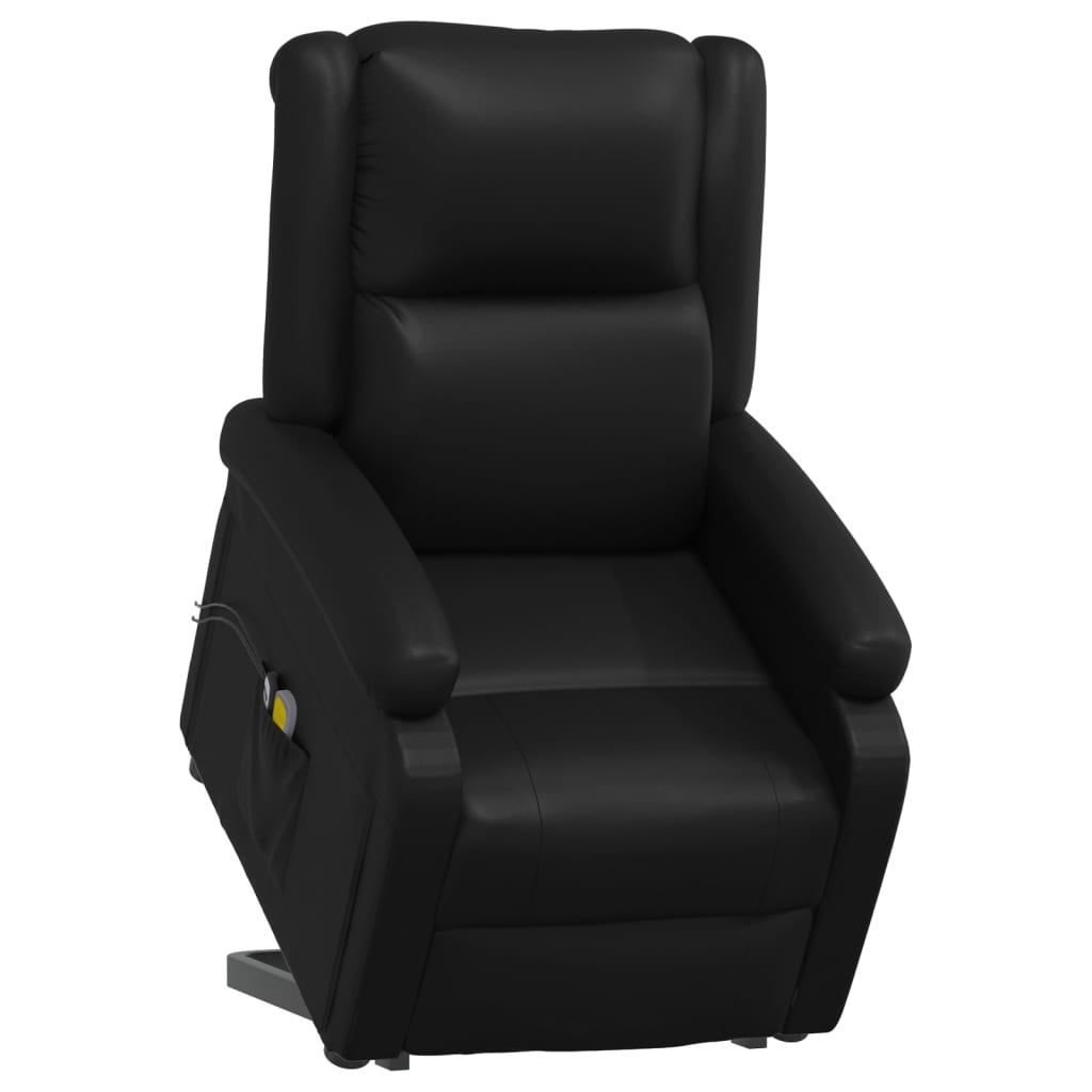 Fauteuil de massage Noir Similicuir