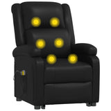 Fauteuil de massage Noir Similicuir