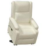 Fauteuil de massage Crème Similicuir