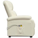 Fauteuil de massage Crème Similicuir