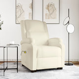 Fauteuil de massage Crème Similicuir