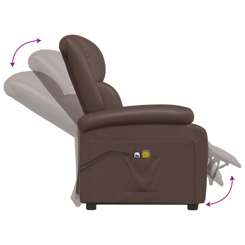 Fauteuil de massage Marron Similicuir