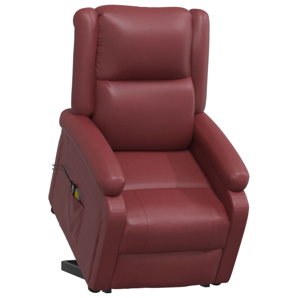 Fauteuil de massage Rouge bordeaux Similicuir