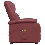 Fauteuil de massage Rouge bordeaux Similicuir