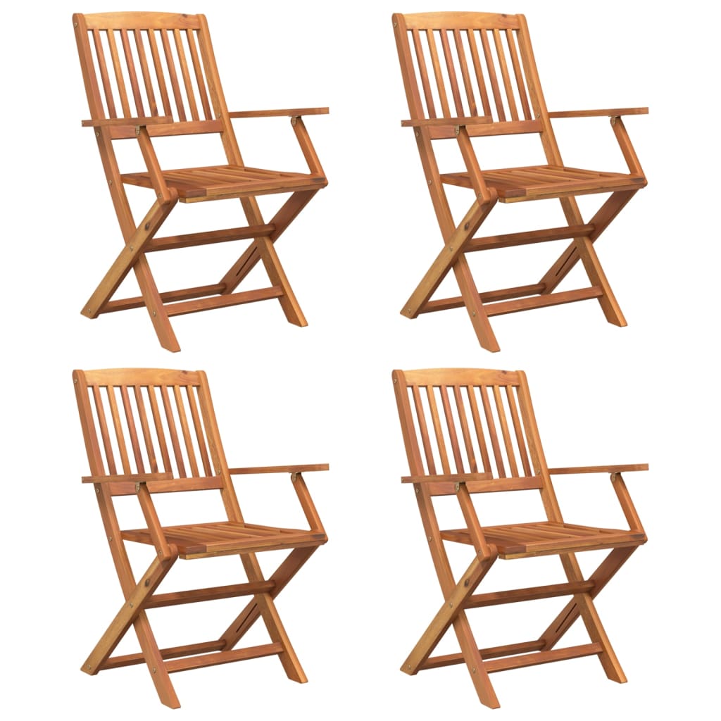 Ensemble à manger de jardin 5 pcs Bois d'acacia solide