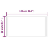 Miroir de salle de bain à LED 60x100 cm