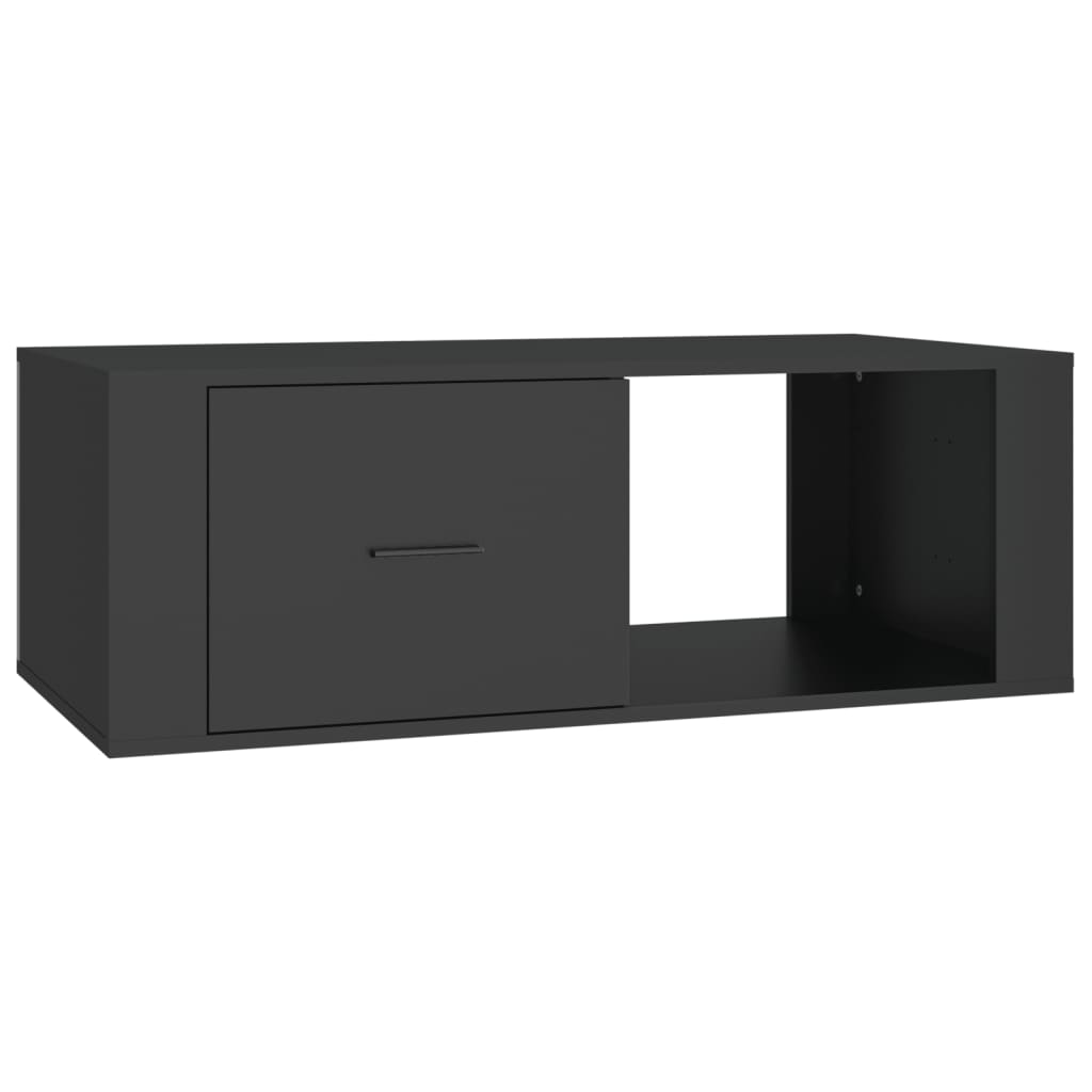 Coffee table Black 100x50.5x35 cm Engineered wood