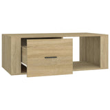 Table basse Chêne sonoma 100x50,5x35 cm Bois d'ingénierie