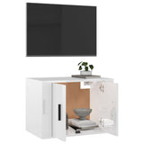 Meuble TV mural Blanc brillant 57x34,5x40 cm