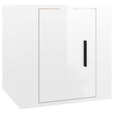 Meubles TV muraux 2 pcs Blanc brillant 40x34,5x40 cm