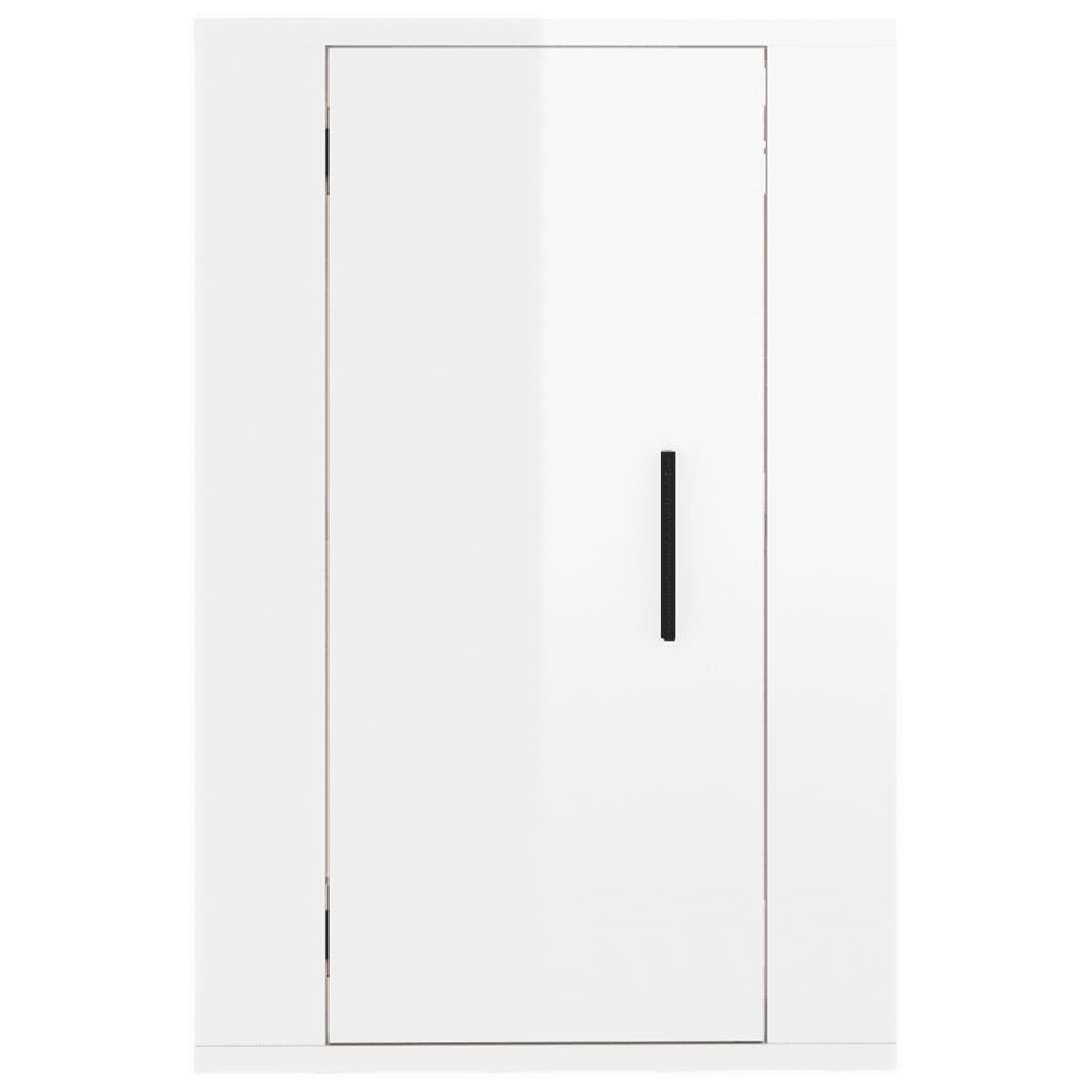 Meubles TV muraux 2 pcs Blanc brillant 40x34,5x60 cm