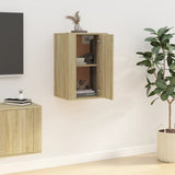 Wall-mounted TV cabinet Sonoma oak 40x34.5x60 cm