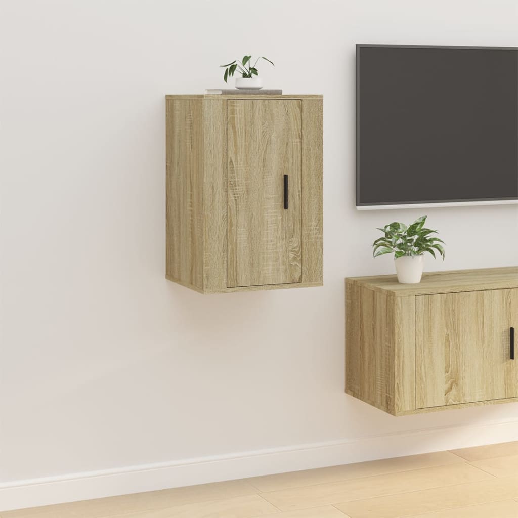 Wall-mounted TV cabinet Sonoma oak 40x34.5x60 cm