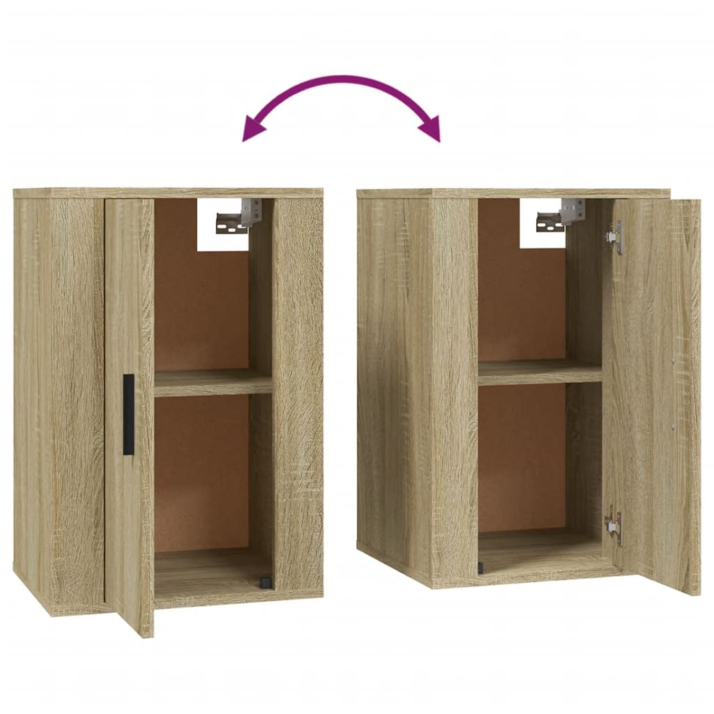 Meubles TV muraux 2 pcs Chêne sonoma 40x34,5x60 cm