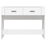 Console table White 100x39x75 cm Engineered wood