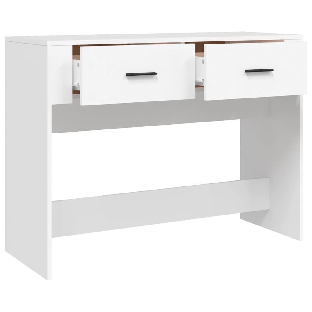 Console table White 100x39x75 cm Engineered wood