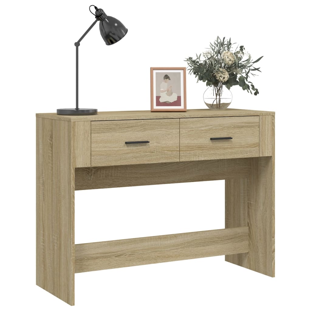 Table console Chêne sonoma 100x39x75 cm Bois d'ingénierie