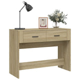 Table console Chêne sonoma 100x39x75 cm Bois d'ingénierie